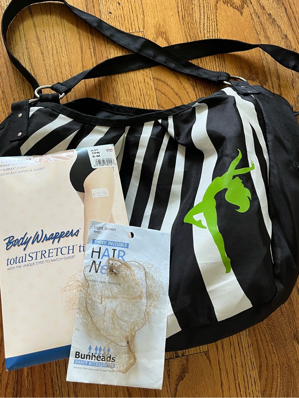 Horizon Dance bag (NWOT)/tights/hair-net bundle  NWT